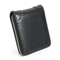 Men Zipper Wallet Money Bag Fashion Multifunctional PU Soft Leather Wallet Card Holder with Hasp Coin Pocket Purse Multi-card 1