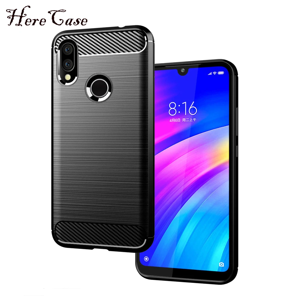 Premium Carbon Fiber Shockproof Phone Case - Soft Silicone Protective Back Cover