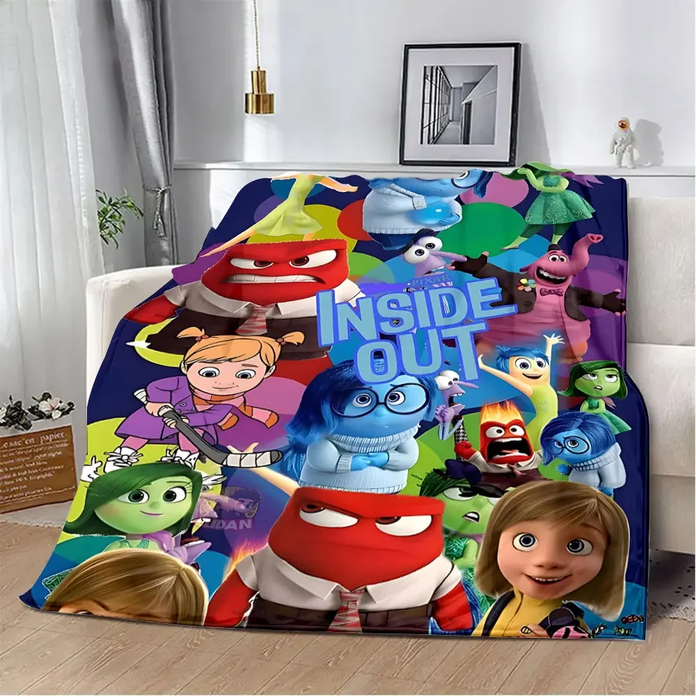 thumbnail image 1 of Manta de Disney Inside Out 2 con dibujos animados para pícnic, cálida, suave y cómoda, ideal para viajes, cumpleaños, regalo de Navidad, 1 of 5