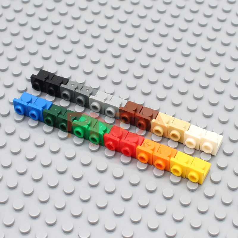 Moc 브래킷 DIY 생성 계몽 조립 빌딩 블록 벽돌 플라스틱 장난감과 호환 가능, 1x1 - 1x1 인버티드 36840