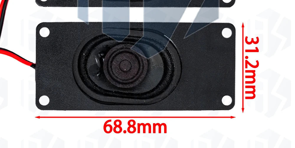 Paar tragbare Audio-Lautsprecher 3070 4 Ohm / 8 Ohm 3W Computerlautsprecher Werbe-LCD-TV-Lautsprecher Rechteckiger Lautsprecher – Detail 4