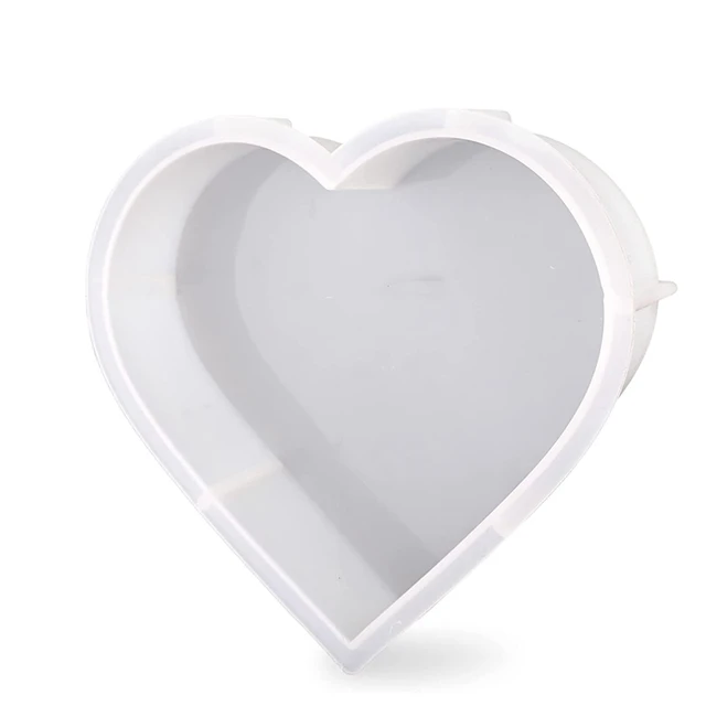 BEST Resin Heart Molds - quality silicone, cast 3 ways, in 4 sizes