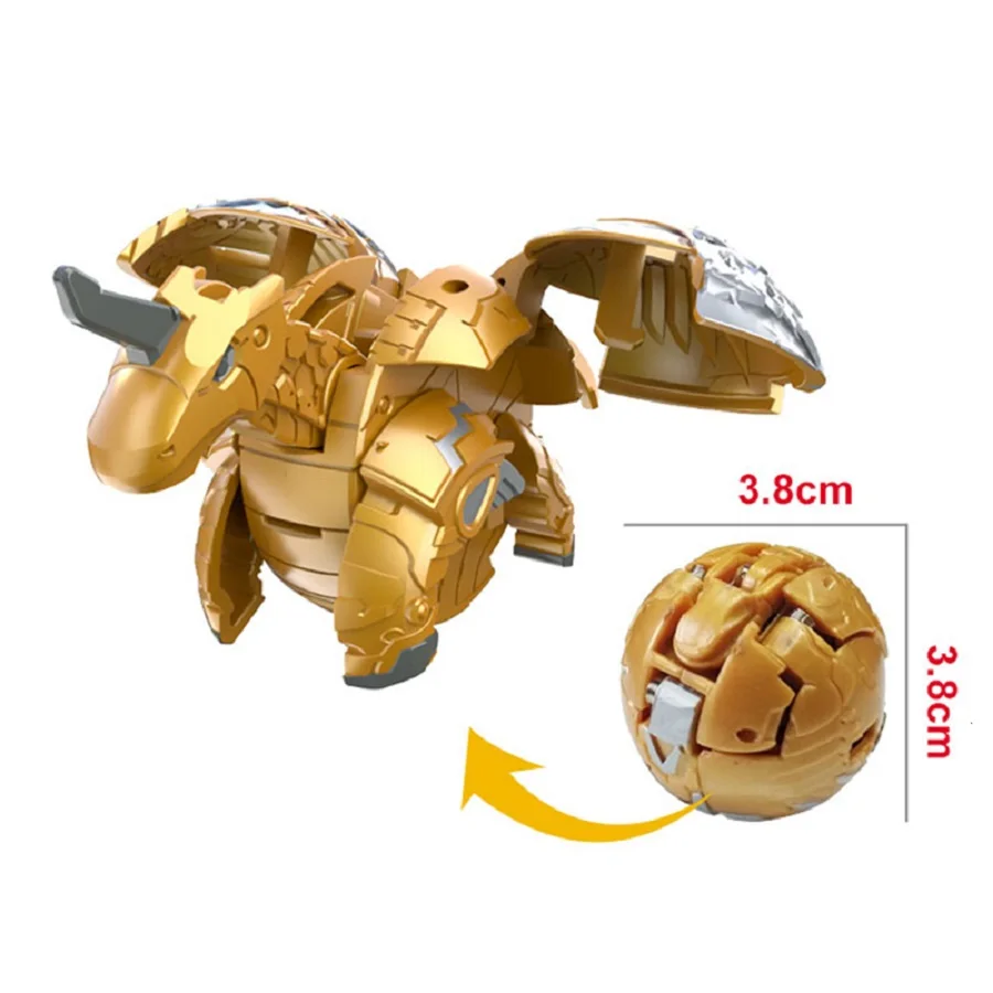Quality Goods Bakugan Cartoon Gold Deformation Toy High-end Model  Children's Toy Day Christmas 4 To 12 Pieces. - Action Figures - AliExpress