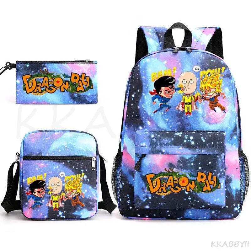 3pcs DRAGON BALL Z Backpack Goku Women Men Laptop Mochilas bolsa Travel  Teens Capacity School Bags _ - AliExpress Mobile