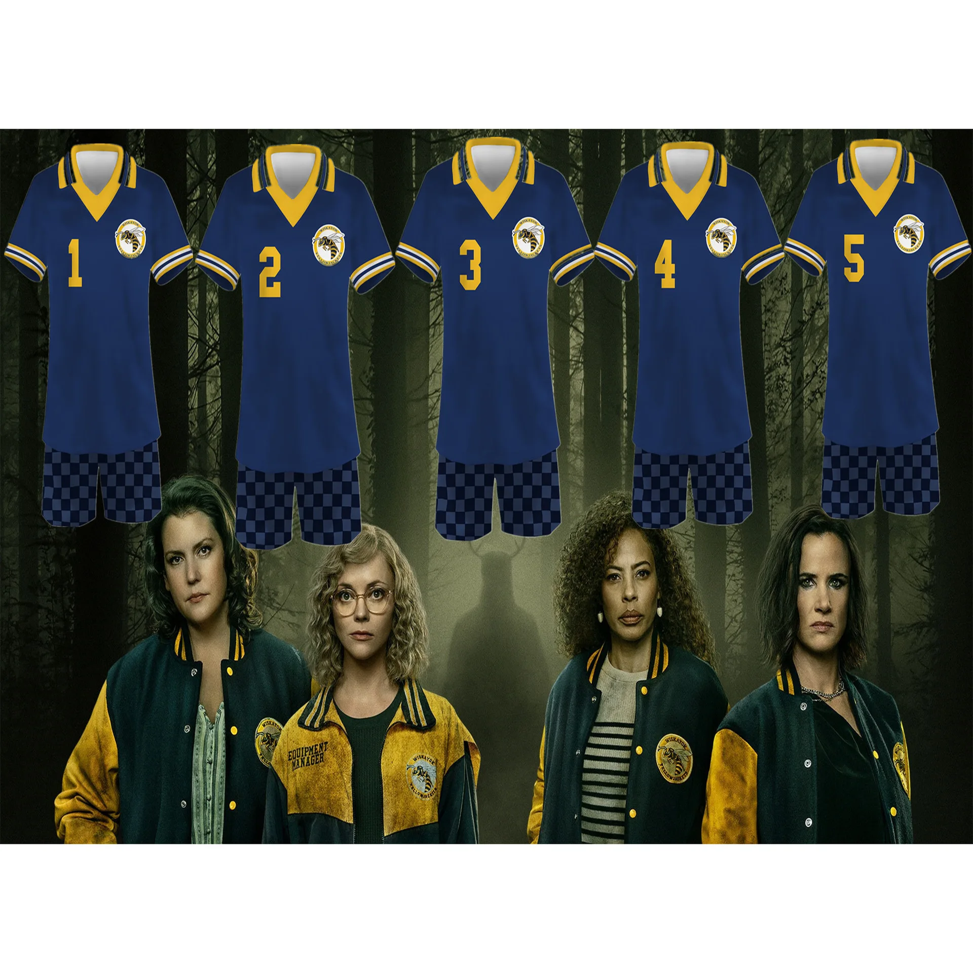 

Мужские и женские унисекс желтые куртки футболка Топы Шорты хип-хоп Спортивная поло с коротким рукавом + Короткий Комплект косплей костюм спортивный костюм