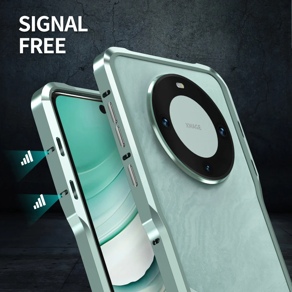 Matching Dual Colors Metal Frame For Huawei Mate 60 Pro Mate60 Pro Mate 60Pro Anti fall Aluminum Alloy Bumper Case Cover