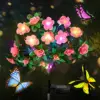 Waterproof LED Azalea Flower Solar Lights Outdoor Landscape Light for Lawn Patio Garden Path Decorative Lighting Best Gift 2