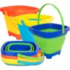 Children Beach Toys Summer Outdoor Baby Beach Digging Sand Toy Foldable Sand Bucket With shovel Play Sand Water Game Toy for Kid 1
