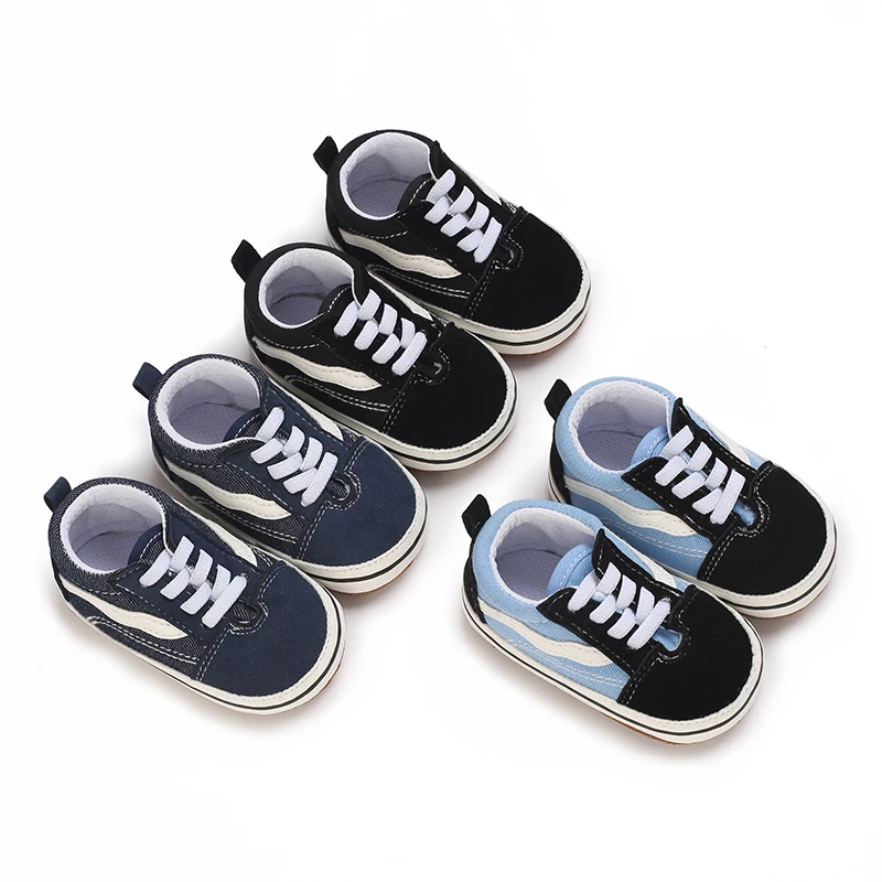 Casual Shoes VALEN SINA Baby First Walkers Canvas Sneakers Baby Boy Girl Soft Sole Crib Pre Walkers