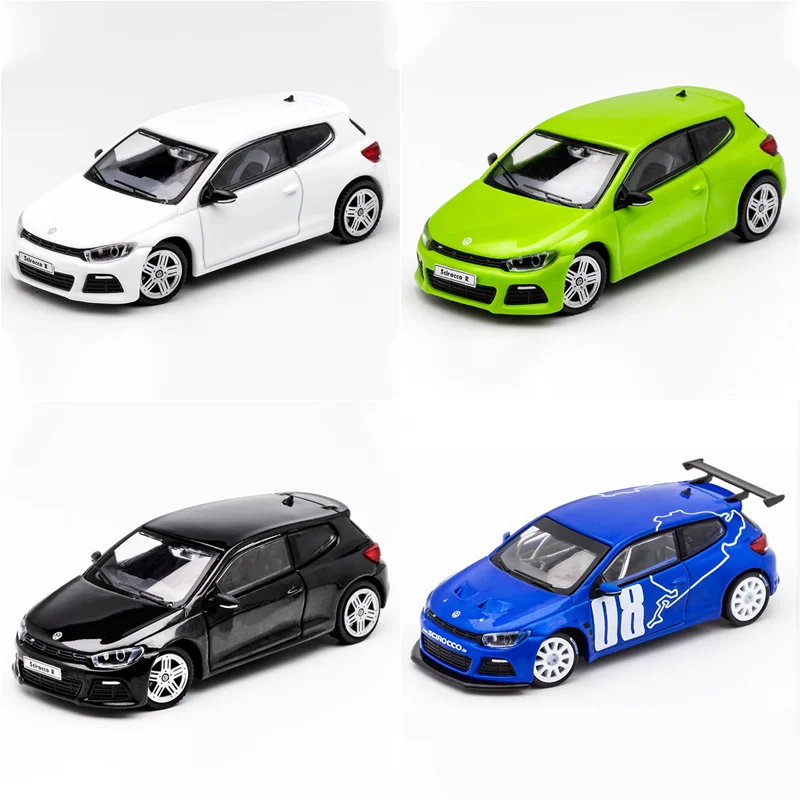 GCD 1:64 Scirocco R 시뮬레이션 합금 모델 선물 장식 컬렉션 차량 장..