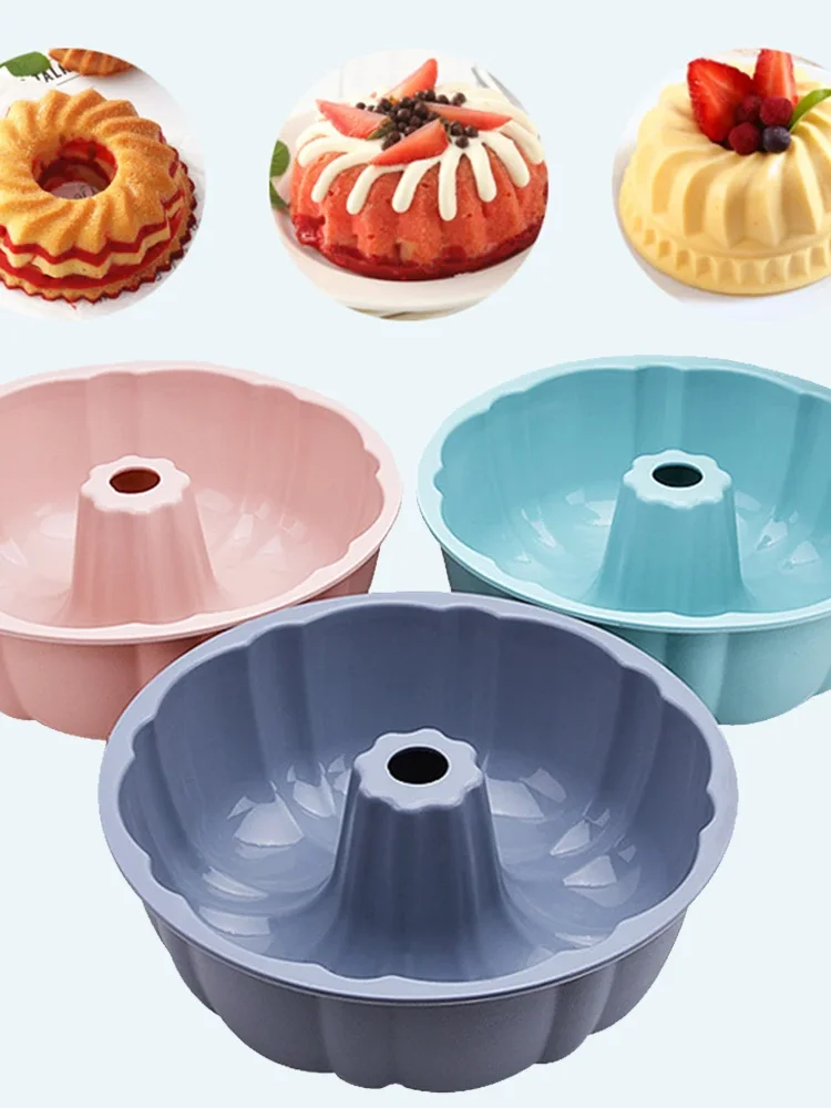 Description Picture 3 of itemSilicone Mould Pastry Chiffon Cake Mold Round Shape Bundt Bread Bakeware DIY Cake Decorating Baking Pan Mousse Dessert Tray Tool