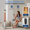 Infrared Patio Heater Electric Patio Heater with Remote Control 1500 W Indoor/Outdoor Heaters for Patio Restaurant, Backyard 5