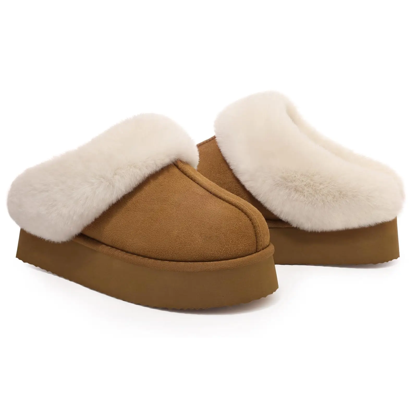 OxsdMKQ Pantoufles D'hiver De Luxe En Mousse à Mémoire De Forme Pour Femme - Chaussons D'intérieur Chauds En Peluche à Bout Fermé - Confortables - Super Doux - Pour Femmes Et Filles
