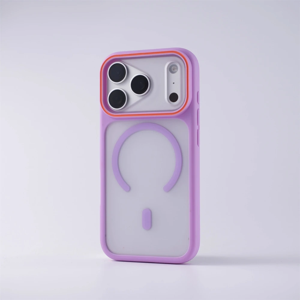 Matte Translucent Magnetic Shockproof Case with Magsafe Compatibility