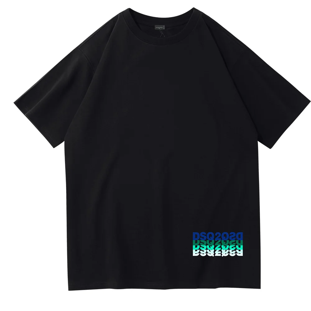 

Summer Mens Womens T-Shirt DSQ2 Brand Mens Fashion Casual Loose Cotton Sport T-Shirt Street Hip Hop Couple printing T-Shirt