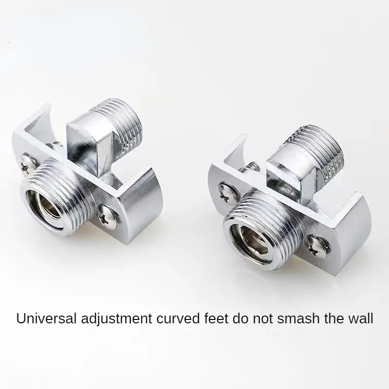 Faucet Accessories Universal curved foot shower faucet installation accessories lengthened adjustable angle shower valve universal curved foot