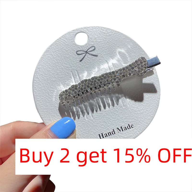 Retro Hairpins Rhinestone Scissors Comb Type Clips Bang Hair Pin Wedding Crystal Jewelry Headwear girls Gifts jewelry accessories hair accessory hair clip hair headdress bridal headwear