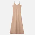 Tan satin dress