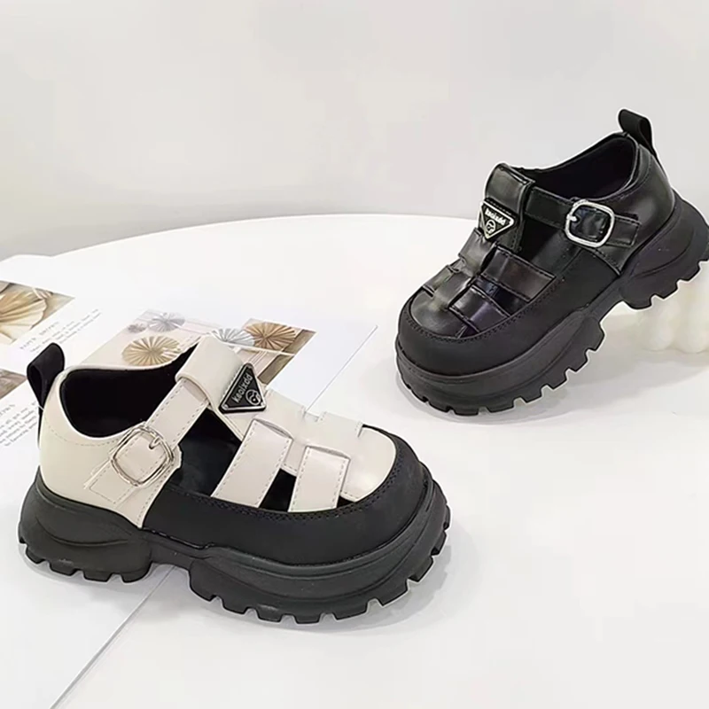 

Kids Sandals Girls Sandals Summer Children Sandals Girls Closed Toe Hollow Roman Sandals Girls Shoes Kids Shoes