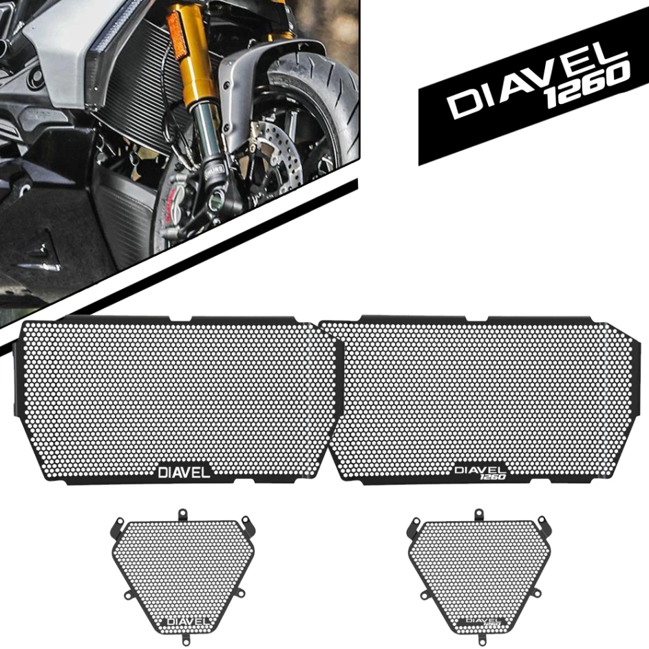 Per Ducati Diavel 1260 Diavel 1260 S 2019 2020 2021 2022 Moto Diavel 1260 S/1260 Parti Radiatore E Set Di Protezioni Radiatore Olio