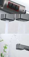 Intelligent digital display LED large screen temperature control pull-out faucet hot and cold bathroom wash basin faucet 4