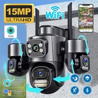 Caméra de sécurité 15MP iCsee écrans 3 HD suivi automatique WiFi caméra IP extérieure CCTV couleur Vision nocturne caméra de Surveillance Audio bidirectionnelle 1