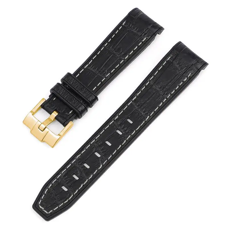 SCHIK Rubber Watch Bracelet For Omega 300 SEAMASTER 600 PLANET OCEAN Folding Buckle Silicone Strap Watch Accessories WatchBands
