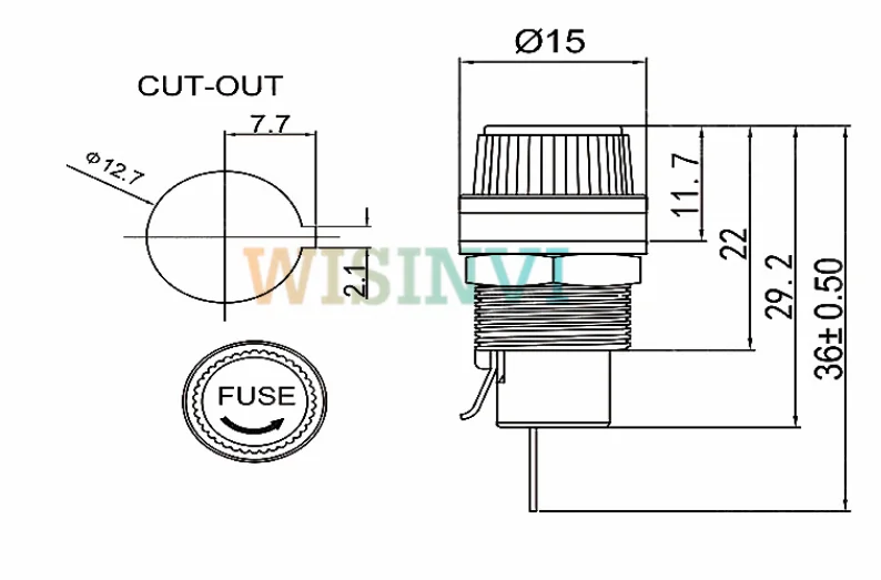 5*20mm Fuse Holders 5X20 Black Insurance Tube Socket Fuse Holder For 5*20 Insurance Panel Mount Holder fusibles fuses 20pcs