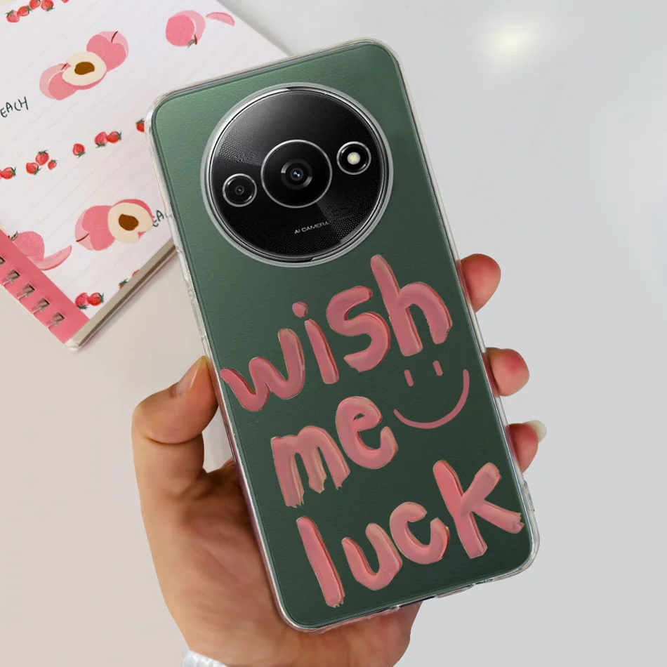 Elegant Printing Soft Silicone Clear TPU Slim Phone Case