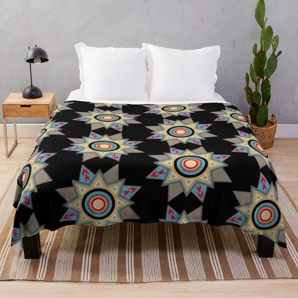 

choctaw sunburst2 Throw Blanket Luxury Throw Luxury Blankets