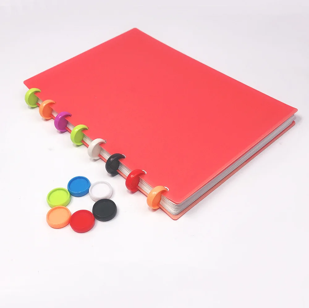 80Pcs 19mm 바인딩 링 루스 리프 버섯 구멍 노트 바인딩 디스크 메모장 핸드 레저 루스 리프 버클 사무용품