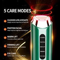 5-In-1 Smart Skin Detection Facial Massager Red Blue Light Heat Vibration Therapy Wand Anti Aging Firming Device For Face Neck 3