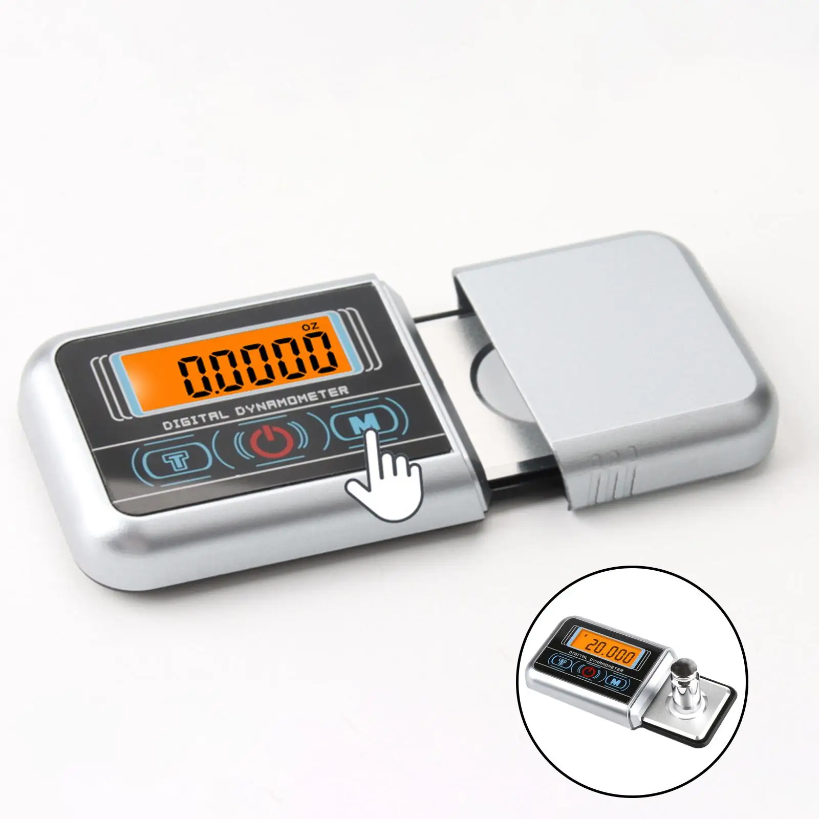 Professional High Digital Mini Turntable Stylus Force Scale , Backlight for Tonearm Phono, Jewellery, Portable