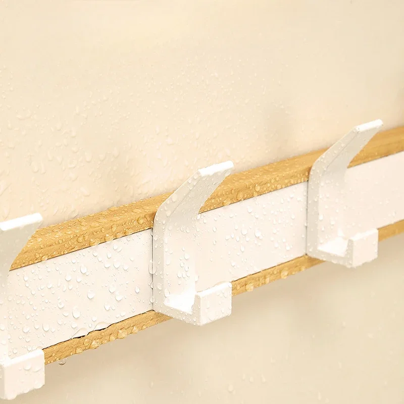 Solid Wood Wall Mounted Hangers for Bathroom, Coat Hooks, Keys, Hats, Robe, Towels, Bags, Storage Hook, Save Space 5