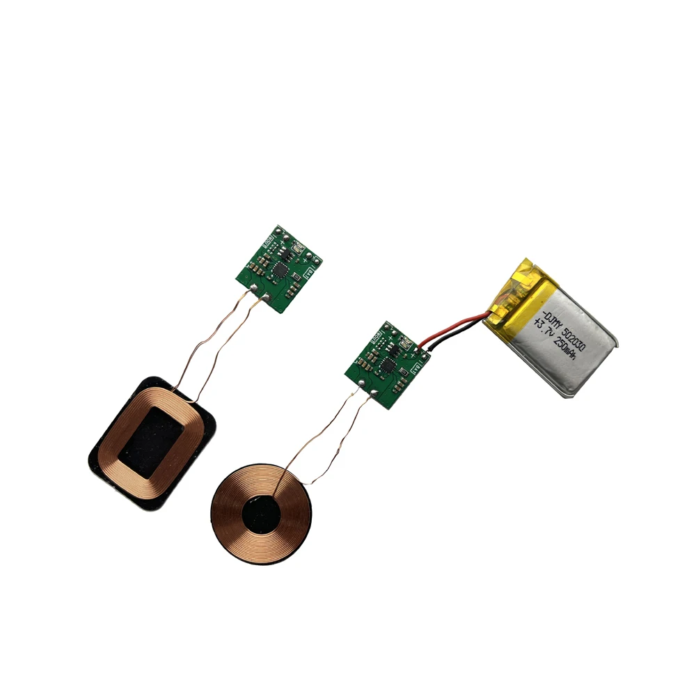 Taidacent 3.7v 4.2v Bateria de Íon Lítio sem Fio de Carregamento Power Bank Mini Receptor Carregamento sem Fio 5w qi Carregador sem Fio Almofada