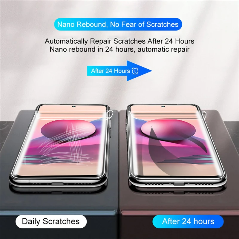 100Pcs Anti Blue Light Hydrogel Film Matte Screen Protector For Xiaomi Poco M5S F2 F3 F4 M3 M4 X3 X4 Pro 5G Protective Soft Film