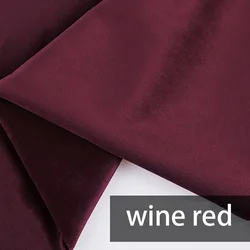 Velvet Fabric - 14 Vibrant Colors for DIY Sewing, Home Textiles, and Decor (Wine Red)
