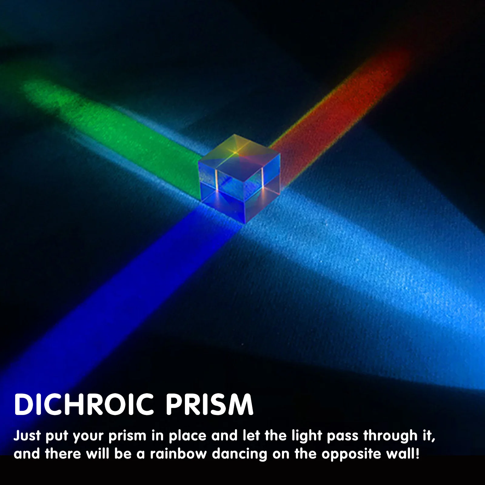RGBDispersionPrismCrystalMaterialDichroicXCubePhysicsGift