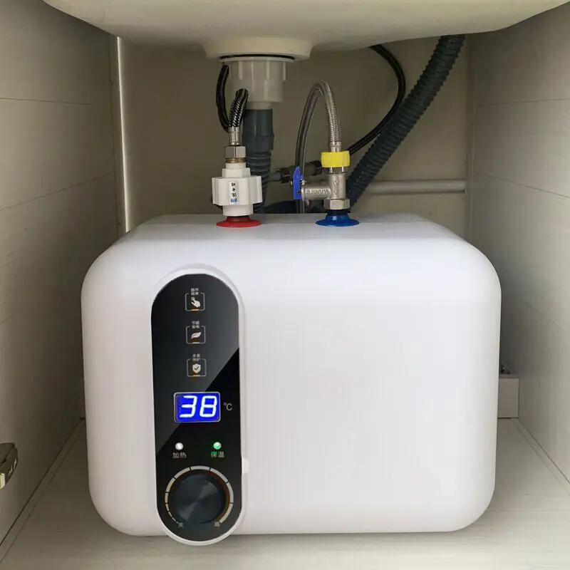 10L Electric Instant Hot Water Heater 110-120V Compact Mini Tank Storage Under Sink Tap Kitchen Bathroom 1500W