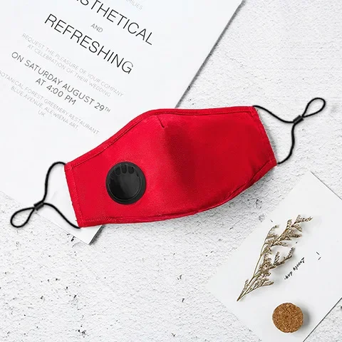 Breathable Cotton Face Mask with Replaceable Filter - Reusable & Washable Anti-Dust Protection