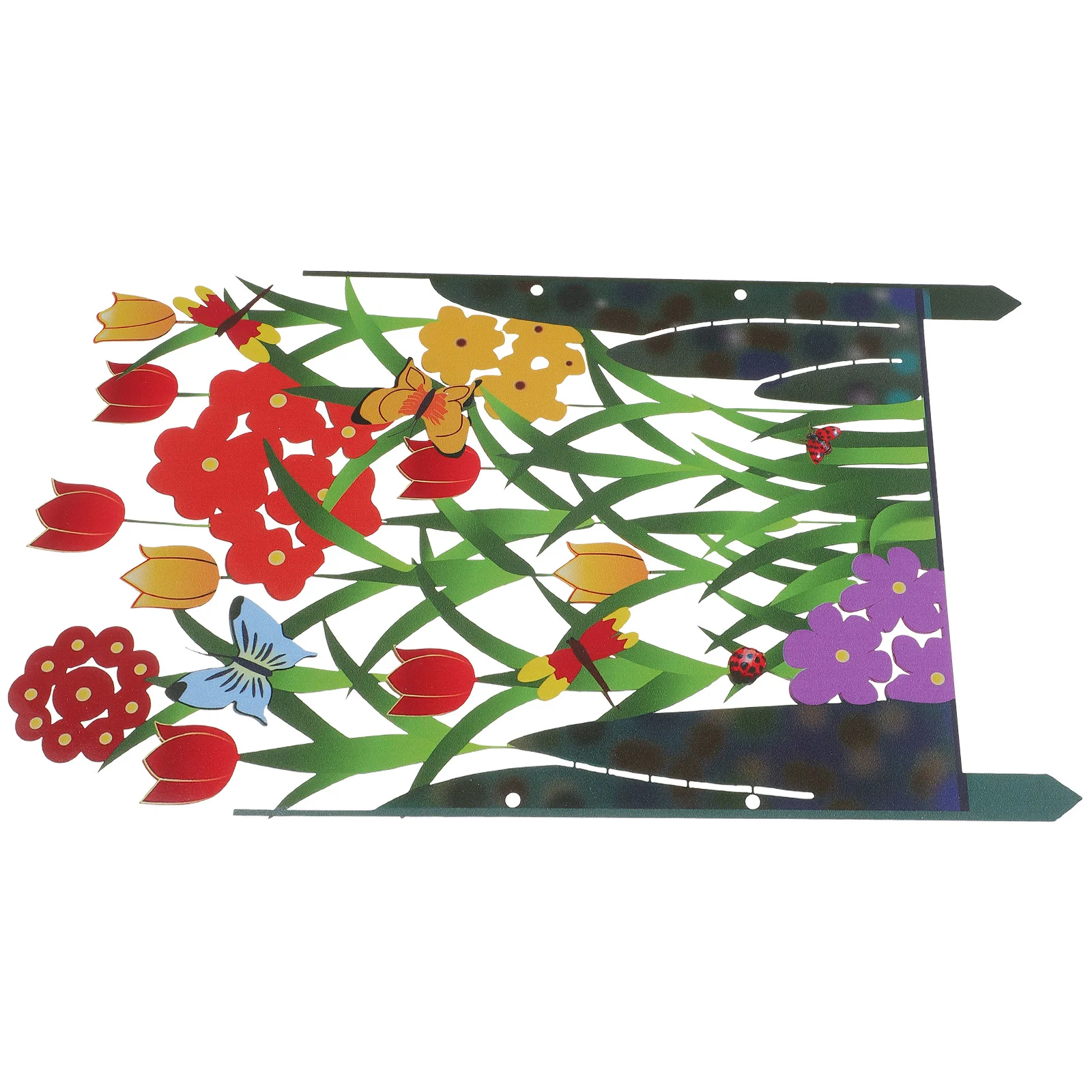 

Metal Garden Fence DIY Iron Fencing Edging Decorative Border Barrier Lawn Borders Balcony