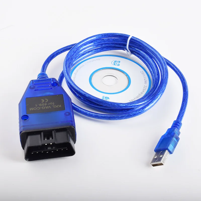 New forVagCOM KKL OBD Fault Instrument with forVAG409.1 CH340 KKL USB Interface Chip Interface forVaG KKL OBD2  Diagnostic Cable 3