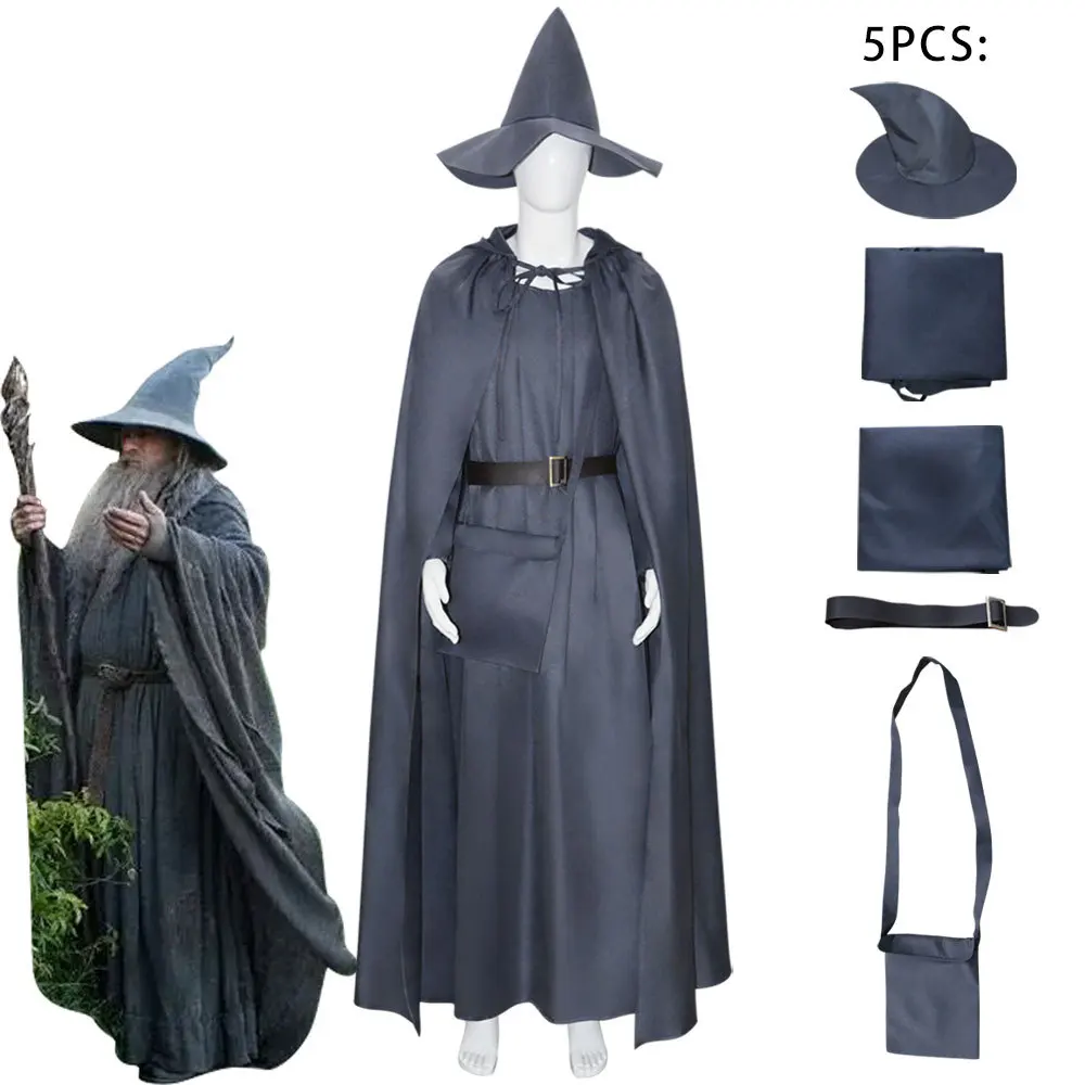 The Lord of the Rings Gandalf Cosplay Costume for Men (Unofficial)