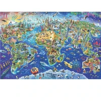 75*50cm Adult 1000 Pieces Jigsaw Puzzle World Landmark Beautiful Landscape Paintings Stress Reducing Toys Christmas Gifts 2