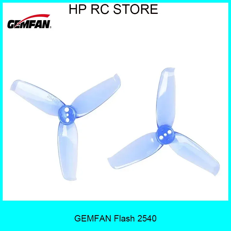 Propeller Rpm Flash Gun 4Pairs GEMFAN Flash 2540 2.5x4 2.5 Inch 3-Paddle Propeller with 1.5mm ...