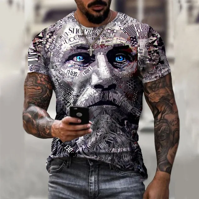 T-shirt 3d Printing Summer Men's Round Neck Comfortable Camiseta 2022 Oversized Breathable Vintage Style Casual Fashion T-shirt 15