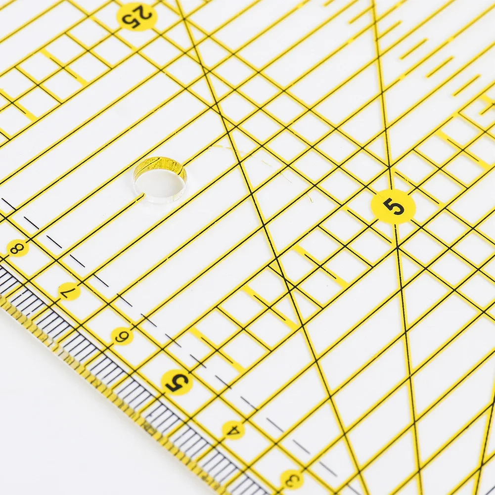 30x15 Cm 패치 워크 눈금자 퀼트 도구 고급 아크릴 소재 투명 눈금자 규모 학교 SupplieCutting 눈금자