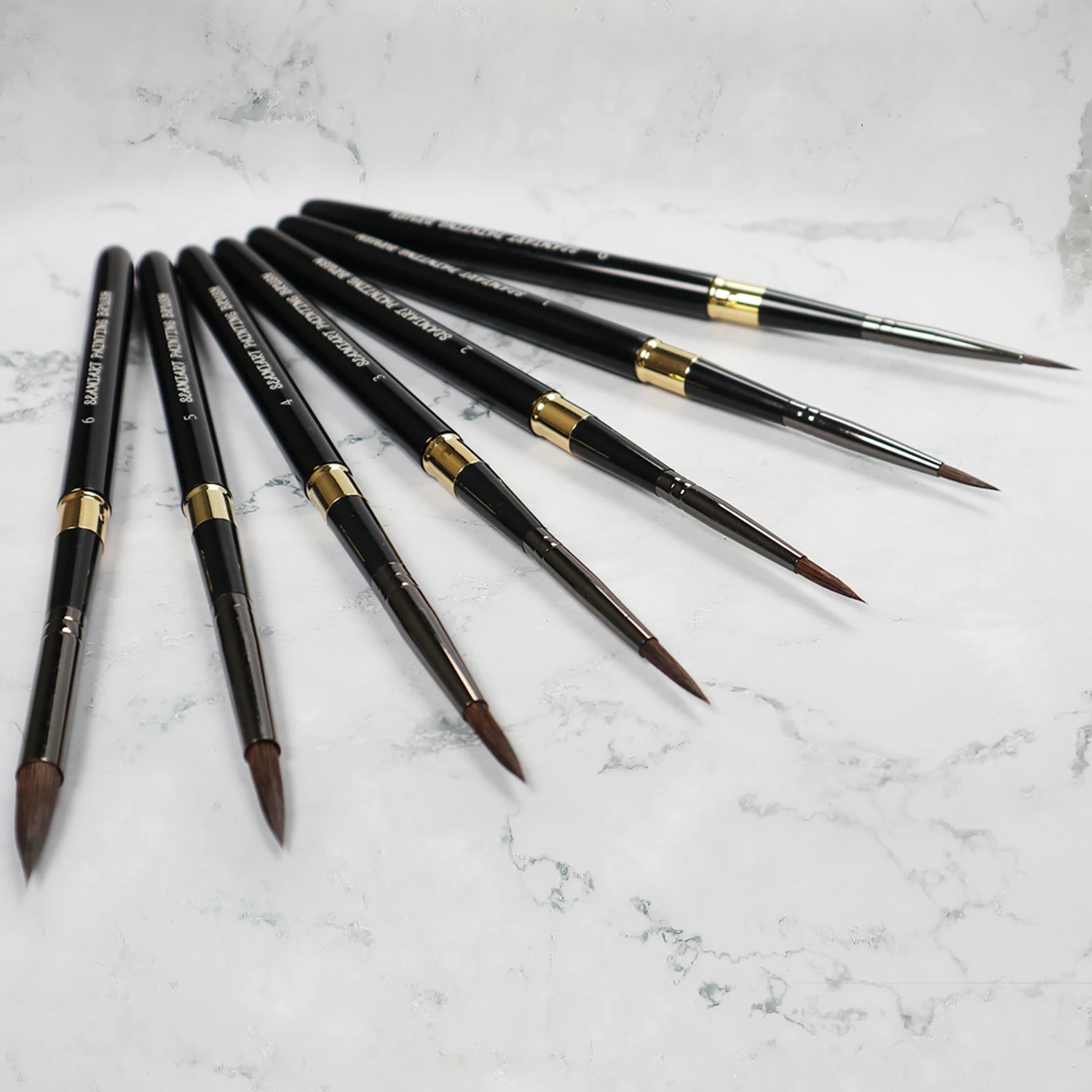 1pc 모조 나일론 헤어 페인트 브러시 고품질 아트 페인팅 브러쉬 드로잉 아트 용품에 대한 예술적 수채화 브러시