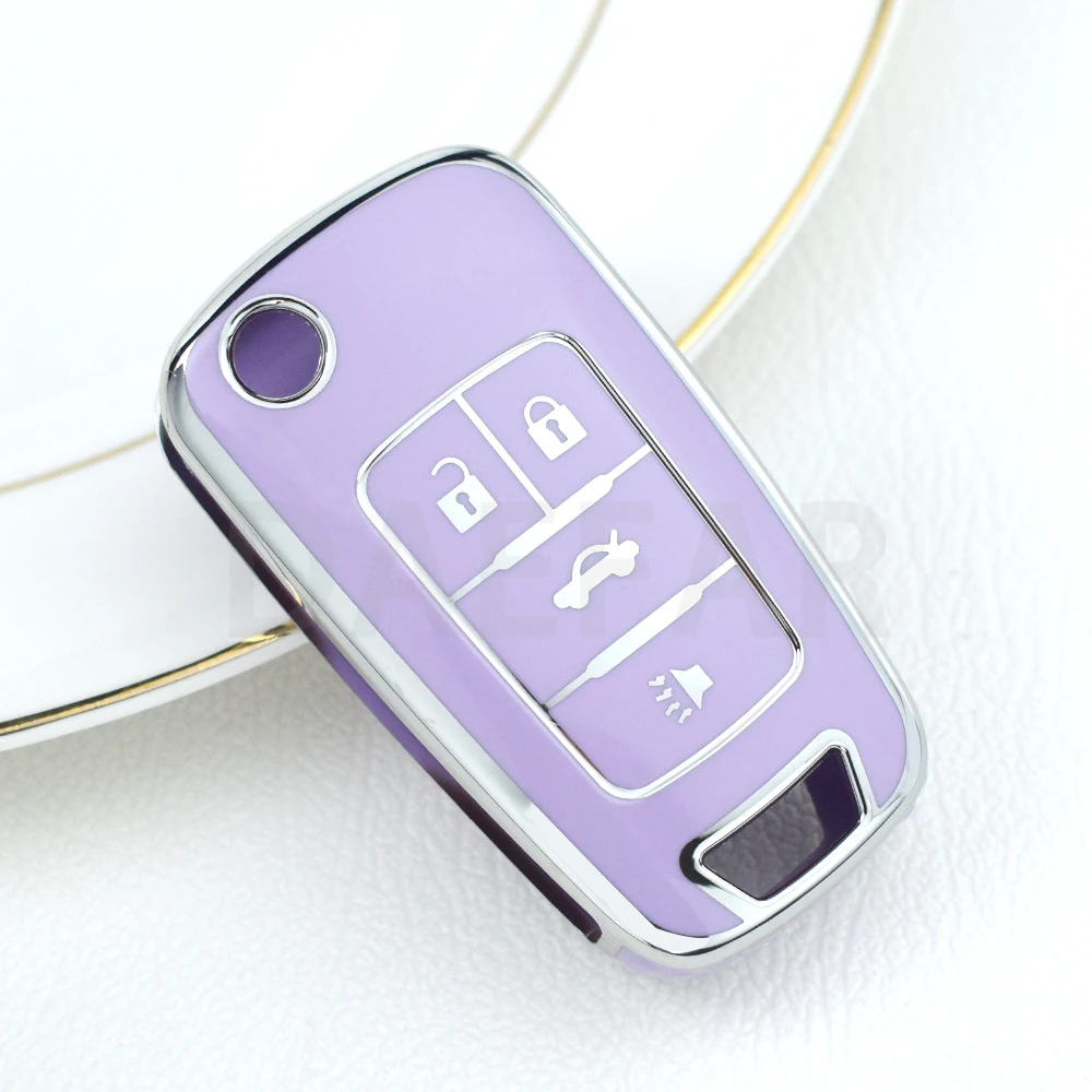 Key Case For Chevrolet Car Key Fob Cruze Malibu Camaro Aveo Equinox Impala Sonic 2 3 4 5 Buttons TPU Smart