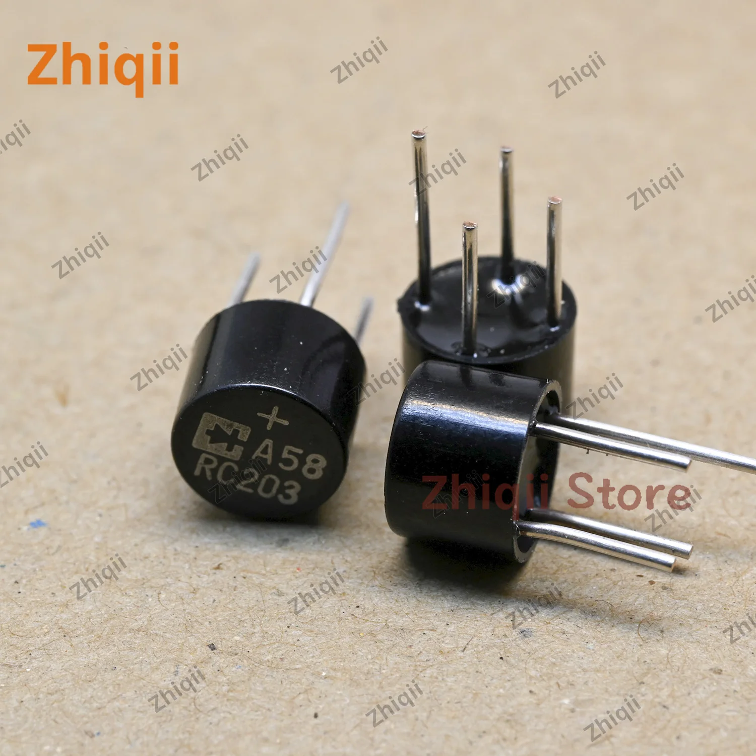 10pcs-30pcs RC203 Original new RECTRON RC203 2A/200V Rectifier bridge Round bridge Copper feet
